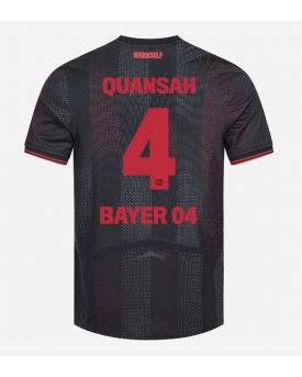 Bayer Leverkusen Jarell Quansah #4 Maglia Gara Casa Repliche 2025-26 Maniche Corte